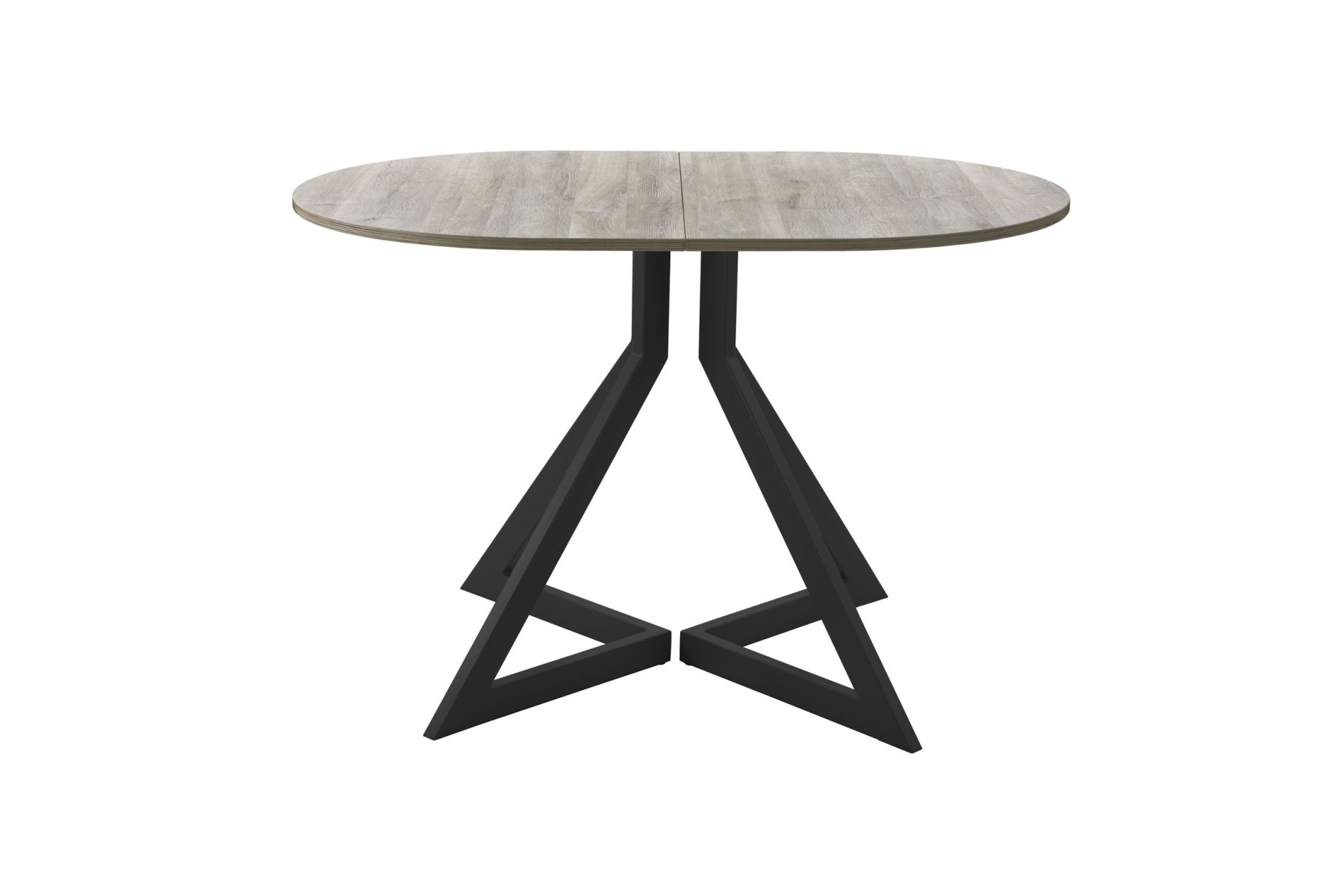 Обеденный стол AMC Elite (серии SLIM) / E20(1200) D3 (черный/Дуб Уайт-Ривер песочно-бежевый)