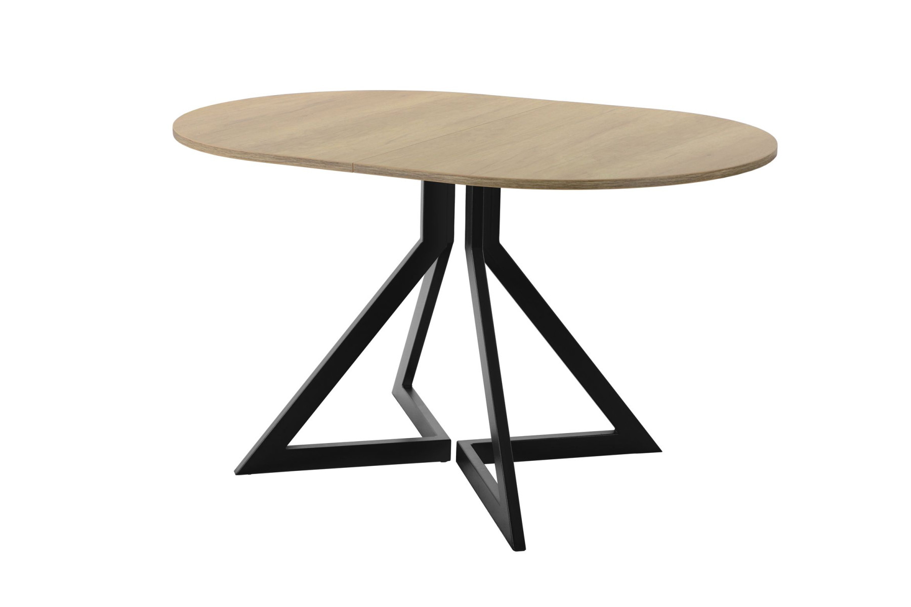 Обеденный стол AMC Elite (серии SLIM) / E20(1100) D3 (черный/Дуб Небраска Натуральный)