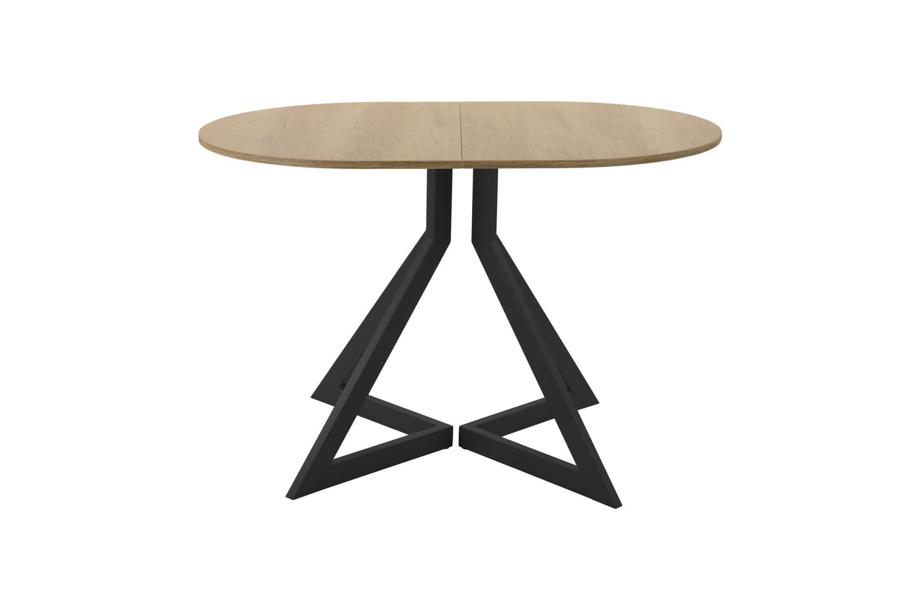 Обеденный стол AMC Elite (серии SLIM) / E20(1100) D3 (черный/Дуб Небраска Натуральный)