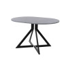 Обеденный стол AMC Elite (серии SLIM) / E20(1100) D3 (черный/Бетон Чикаго светло-серый)