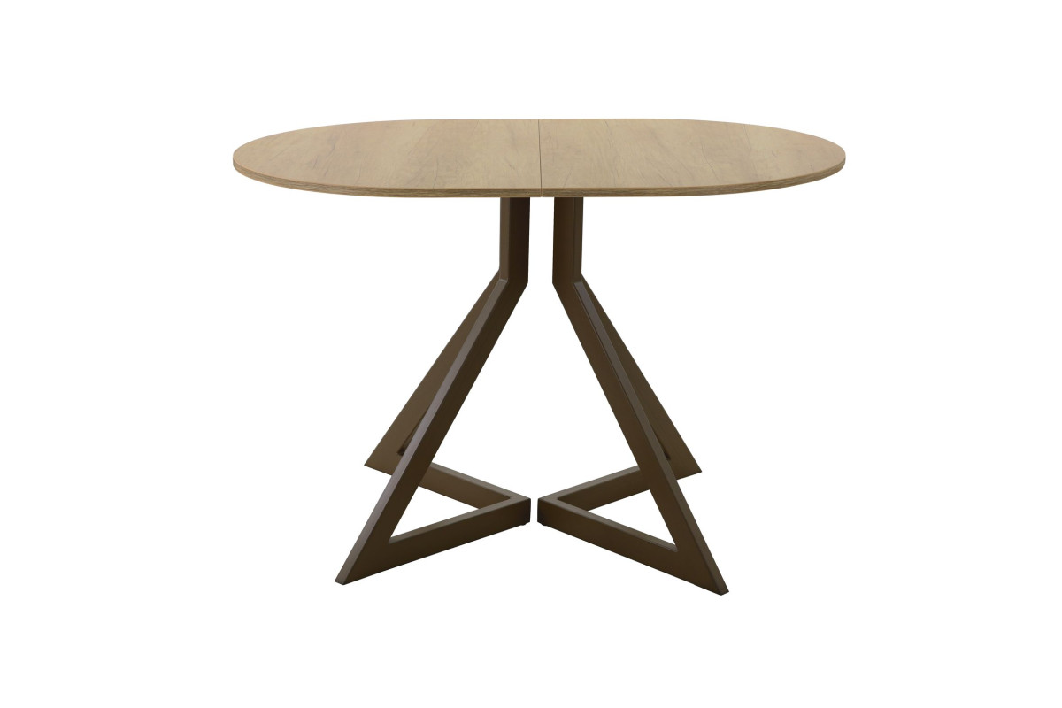 Обеденный стол AMC Elite (серии SLIM) / E20(1200) D3 (коричневый/Дуб Небраска Натуральный)