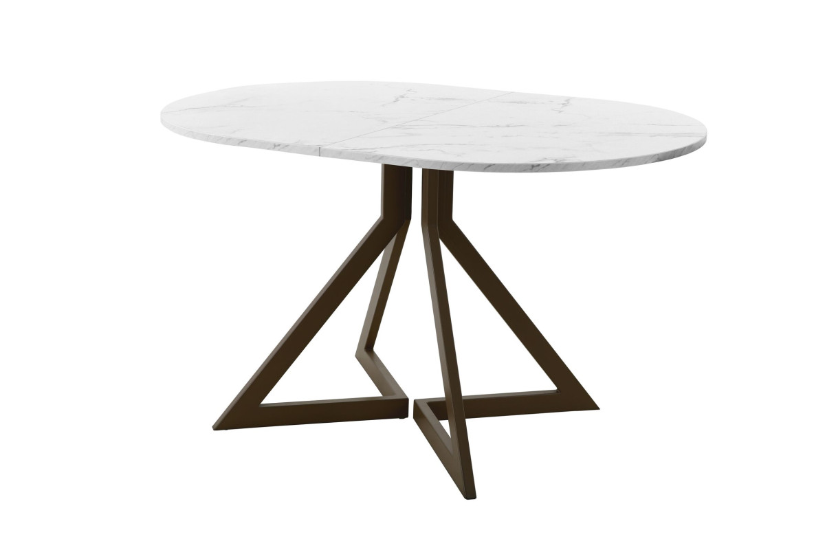 Обеденный стол AMC Elite (серии SLIM) / E20(1200) D3 (коричневый/Мрамор Кристалл)