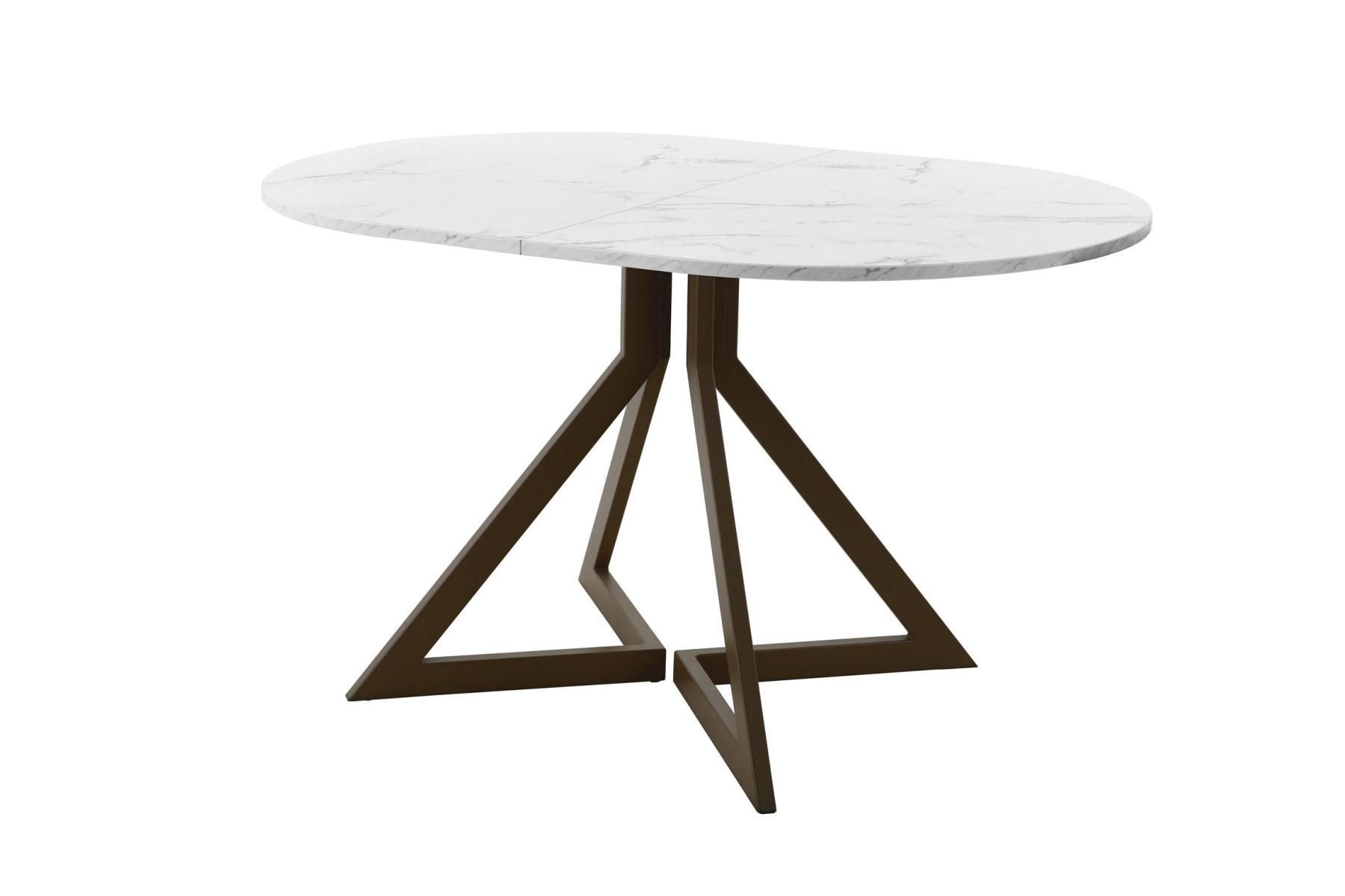 Обеденный стол AMC Elite (серии SLIM) / E20(1200) D3 (коричневый/Мрамор Кристалл)