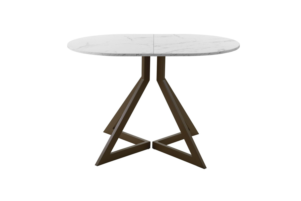 Обеденный стол AMC Elite (серии SLIM) / E20(1200) D3 (коричневый/Мрамор Кристалл)