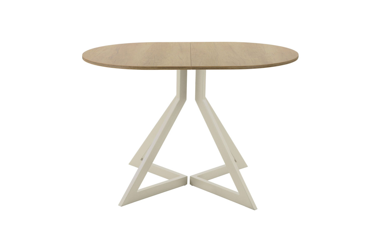 Обеденный стол AMC Elite (серии SLIM) / E20(1200) D3 (бежевый/Дуб Небраска Натуральный)