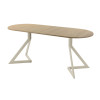 Обеденный стол AMC Elite (серии SLIM) / E20(1200) D3 (бежевый/Дуб Небраска Натуральный)