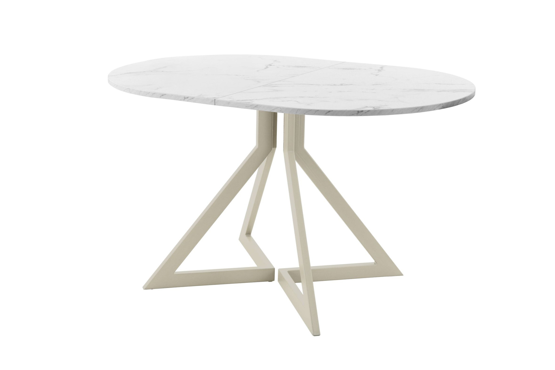 Обеденный стол AMC Elite (серии SLIM) / E20(1200) D3 (бежевый/Мрамор Кристалл)