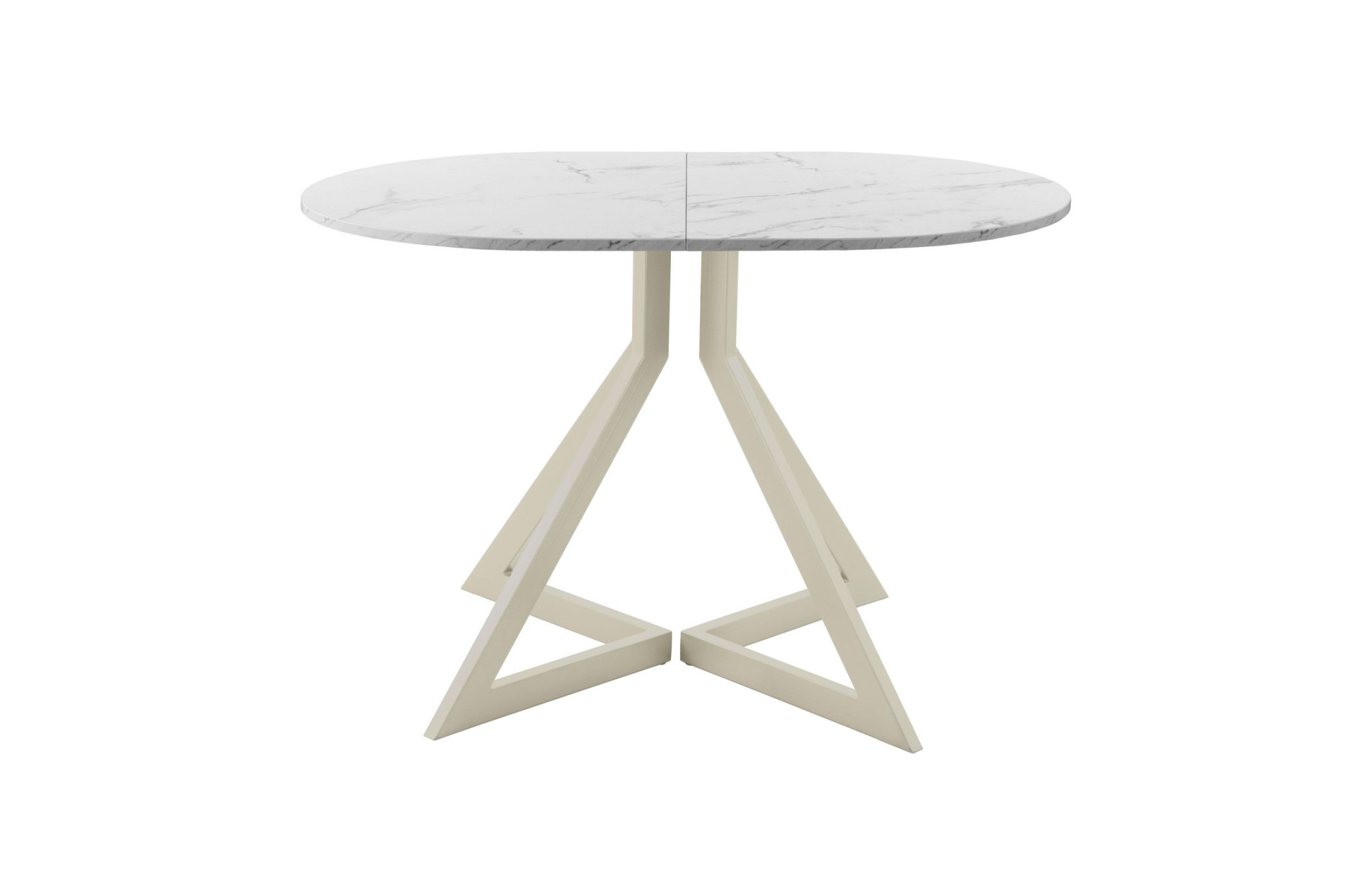 Обеденный стол AMC Elite (серии SLIM) / E20(1200) D3 (бежевый/Мрамор Кристалл)