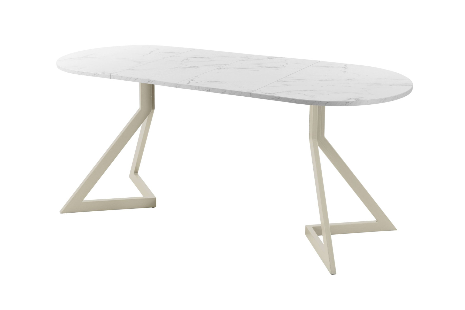 Обеденный стол AMC Elite (серии SLIM) / E20(1200) D3 (бежевый/Мрамор Кристалл)