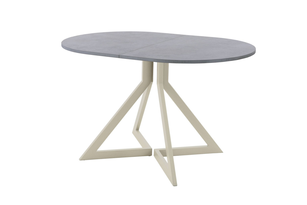 Обеденный стол AMC Elite (серии SLIM) / E20(1200) D3 (бежевый/Бетон Чикаго светло-серый)