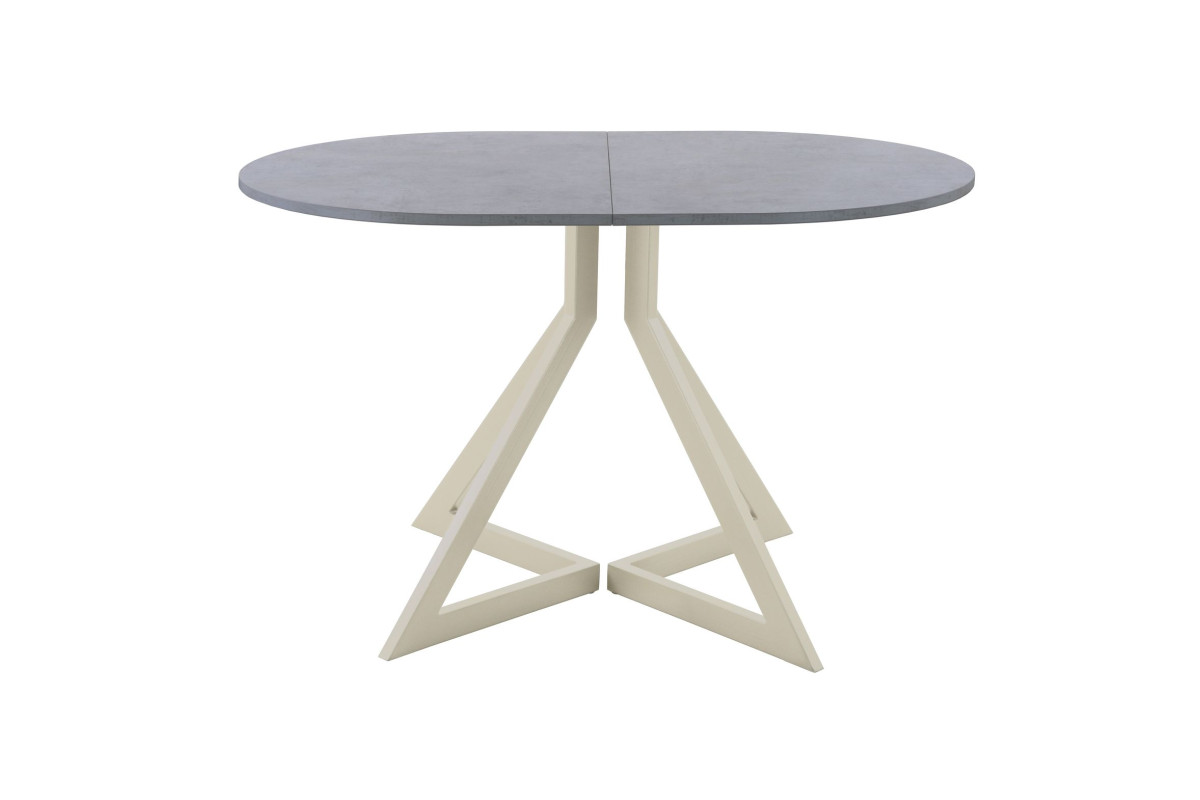 Обеденный стол AMC Elite (серии SLIM) / E20(1200) D3 (бежевый/Бетон Чикаго светло-серый)