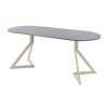 Обеденный стол AMC Elite (серии SLIM) / E20(1200) D3 (бежевый/Бетон Чикаго светло-серый)