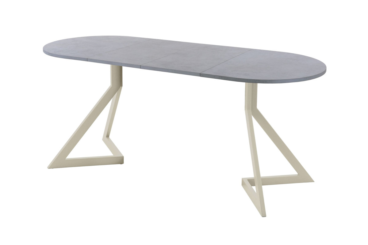 Обеденный стол AMC Elite (серии SLIM) / E20(1200) D3 (бежевый/Бетон Чикаго светло-серый)