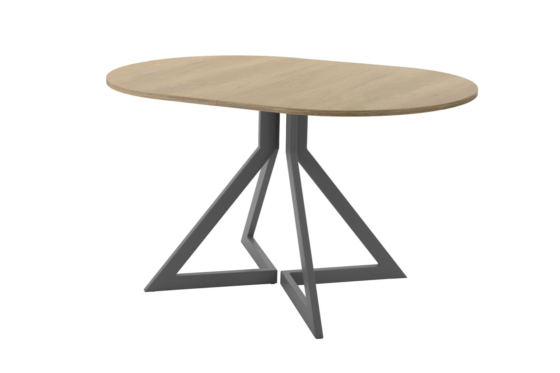 Обеденный стол AMC Elite (серии SLIM) / E20(1100) D3 (графит/Дуб Небраска Натуральный)