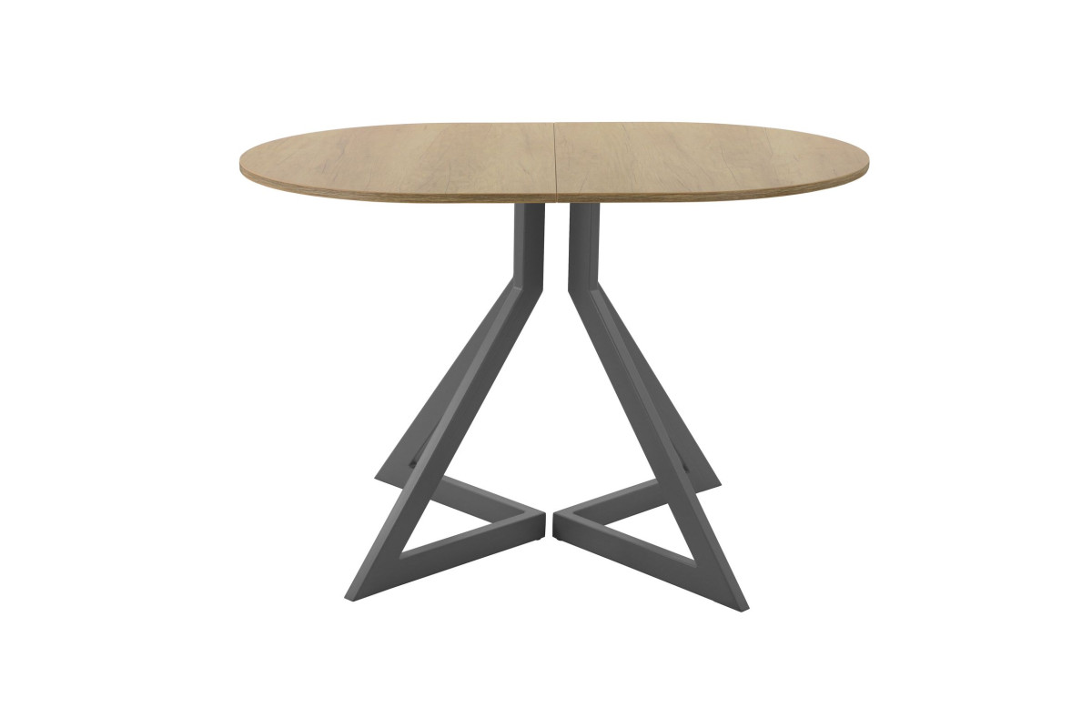 Обеденный стол AMC Elite (серии SLIM) / E20(1100) D3 (графит/Дуб Небраска Натуральный)