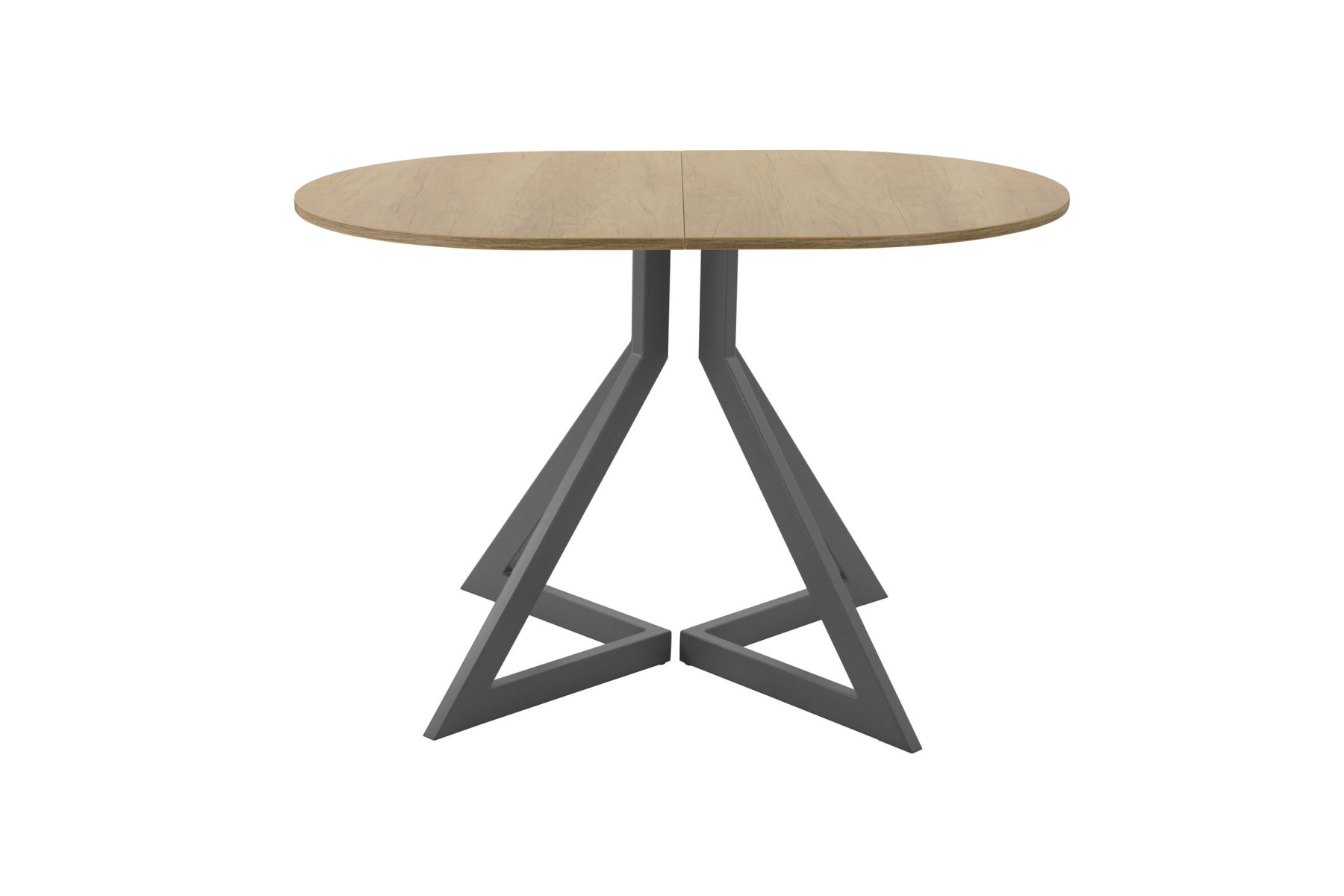 Обеденный стол AMC Elite (серии SLIM) / E20(1100) D3 (графит/Дуб Небраска Натуральный)