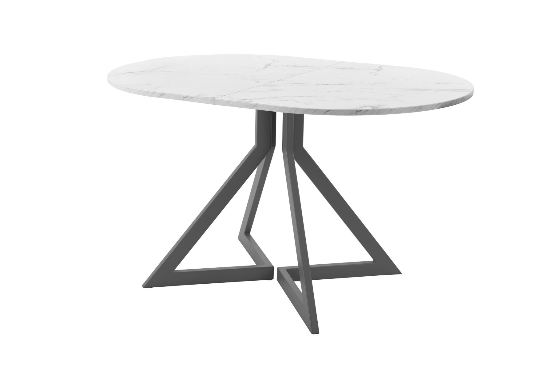 Обеденный стол AMC Elite (серии SLIM) / E20(1200) D3 (графит/Мрамор Кристалл)