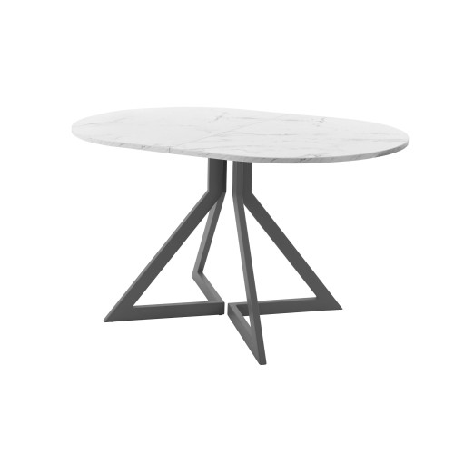 Обеденный стол AMC Elite (серии SLIM) / E20(1200) D3 (графит/Мрамор Кристалл)