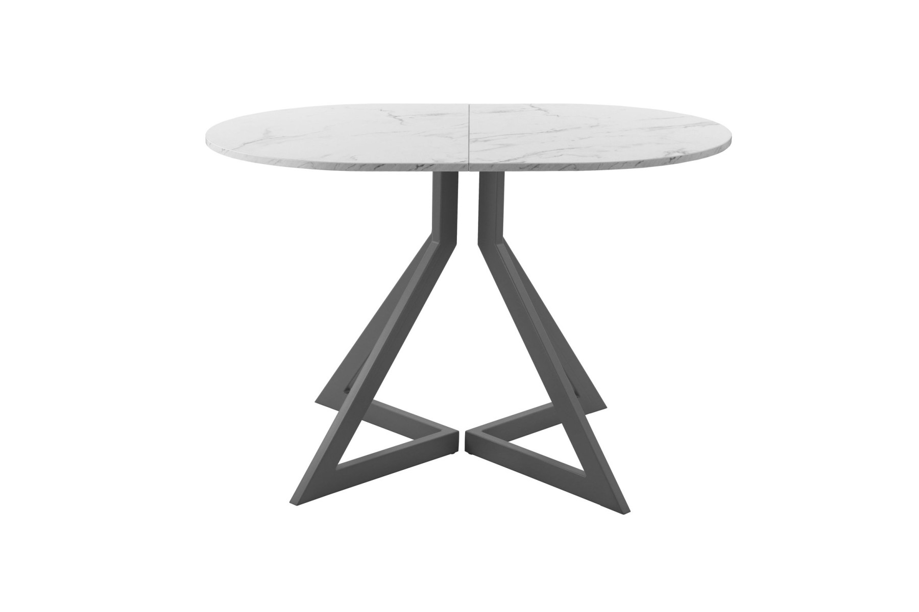 Обеденный стол AMC Elite (серии SLIM) / E20(1200) D3 (графит/Мрамор Кристалл)