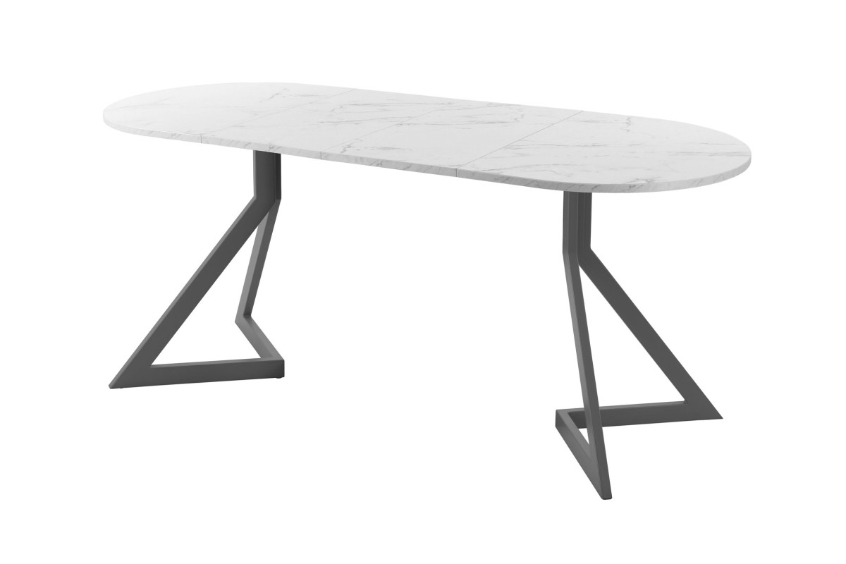 Обеденный стол AMC Elite (серии SLIM) / E20(1200) D3 (графит/Мрамор Кристалл)