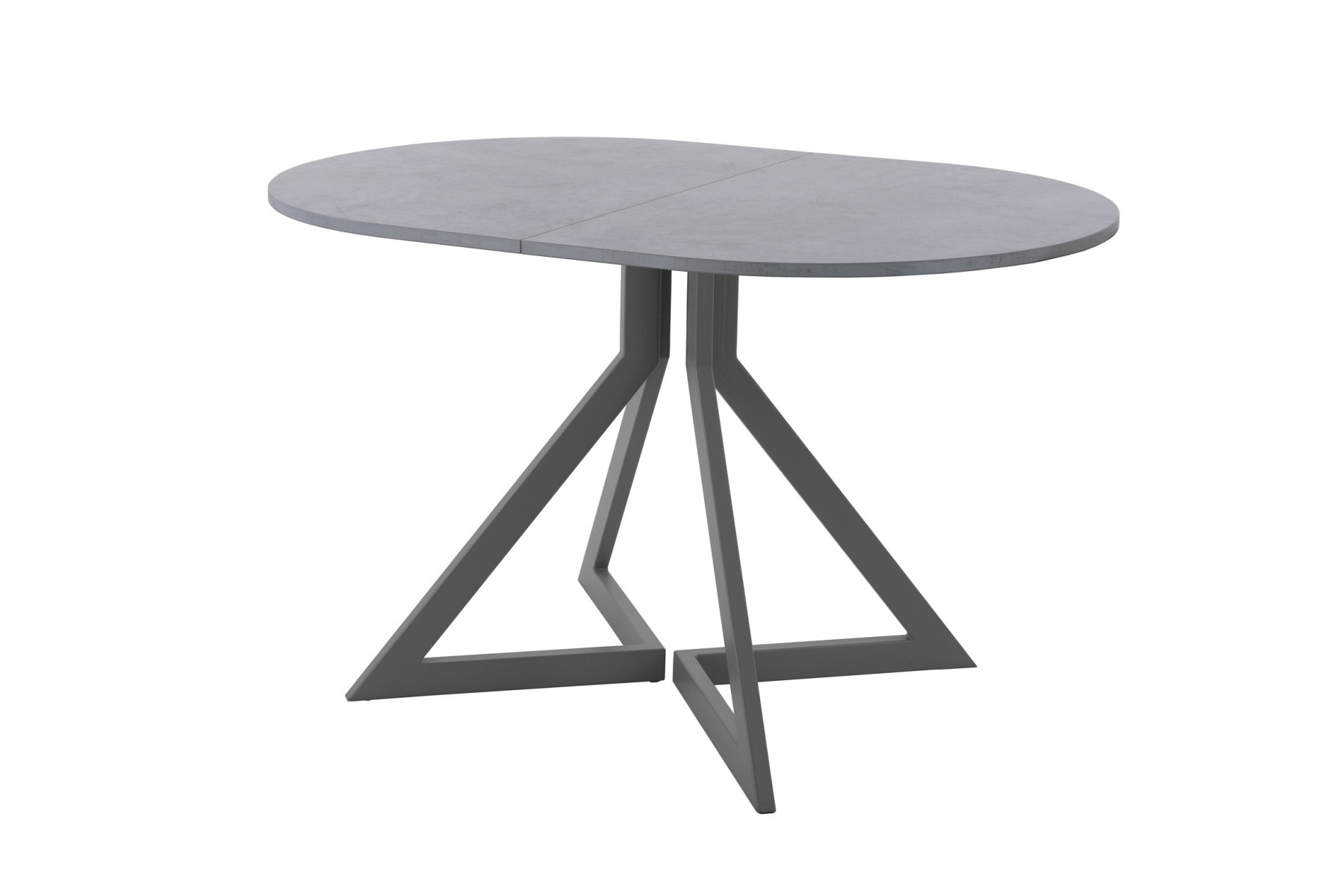 Обеденный стол AMC Elite (серии SLIM) / E20(1100) D3 (графит/Бетон Чикаго светло-серый)