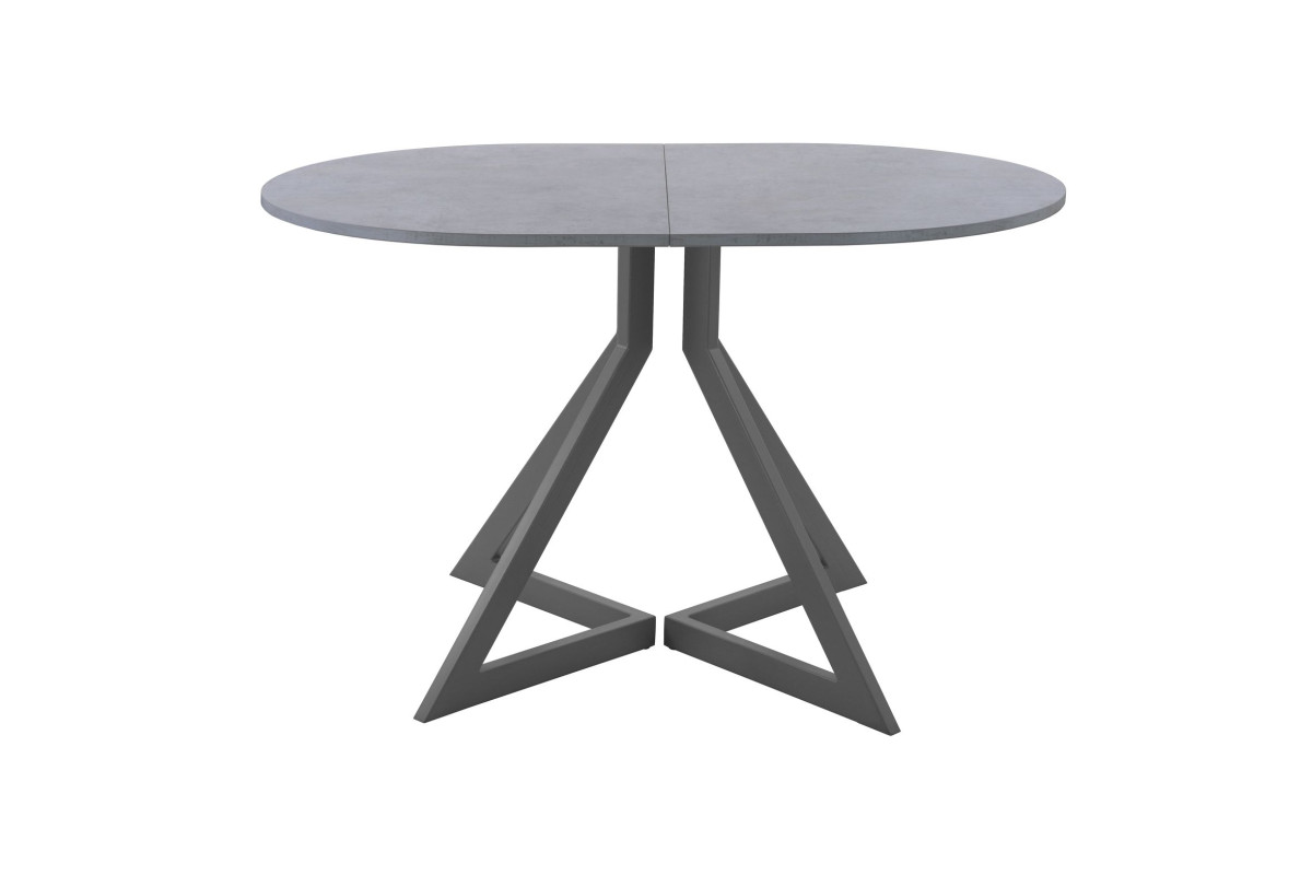 Обеденный стол AMC Elite (серии SLIM) / E20(1200) D3 (графит/Бетон Чикаго светло-серый)