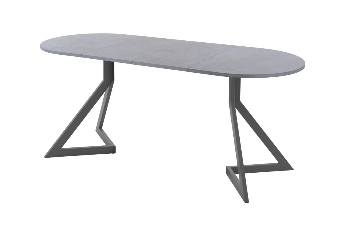 Обеденный стол AMC Elite (серии SLIM) / E20(1200) D3 (графит/Бетон Чикаго светло-серый)