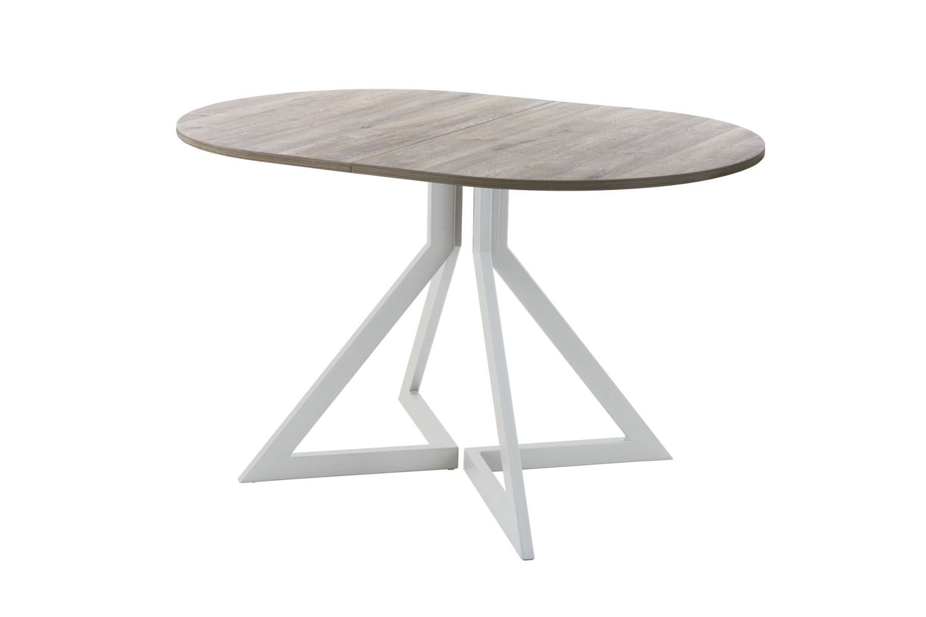 Обеденный стол AMC Elite (серии SLIM) / E20(1100) D3 (серебро/Дуб Уайт-Ривер песочно-бежевый)