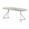 Обеденный стол AMC Elite (серии SLIM) / E20(1200) D3 (серебро/Дуб Уайт-Ривер песочно-бежевый)