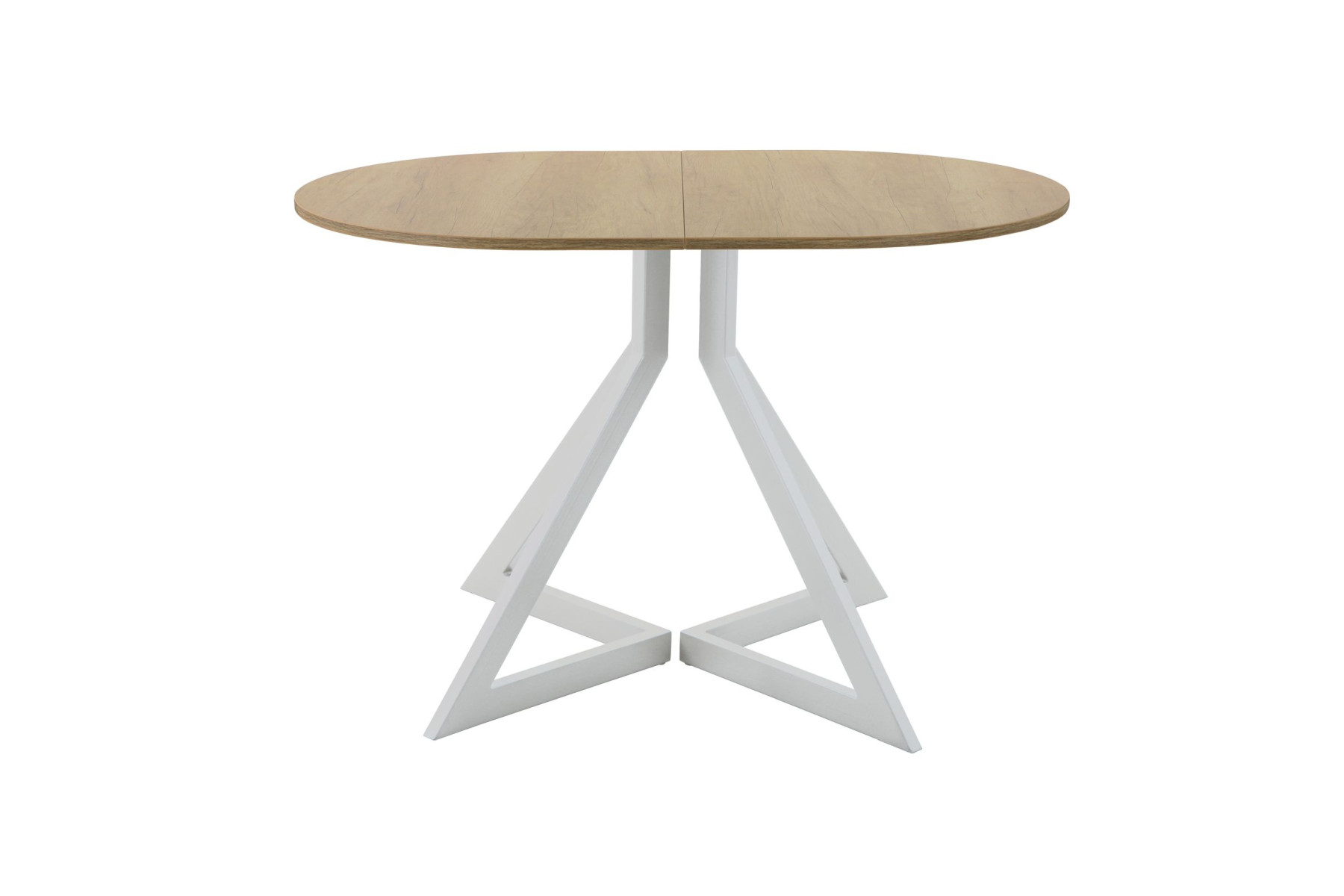 Обеденный стол AMC Elite (серии SLIM) / E20(1100) D3 (серебро/Дуб Небраска Натуральный)