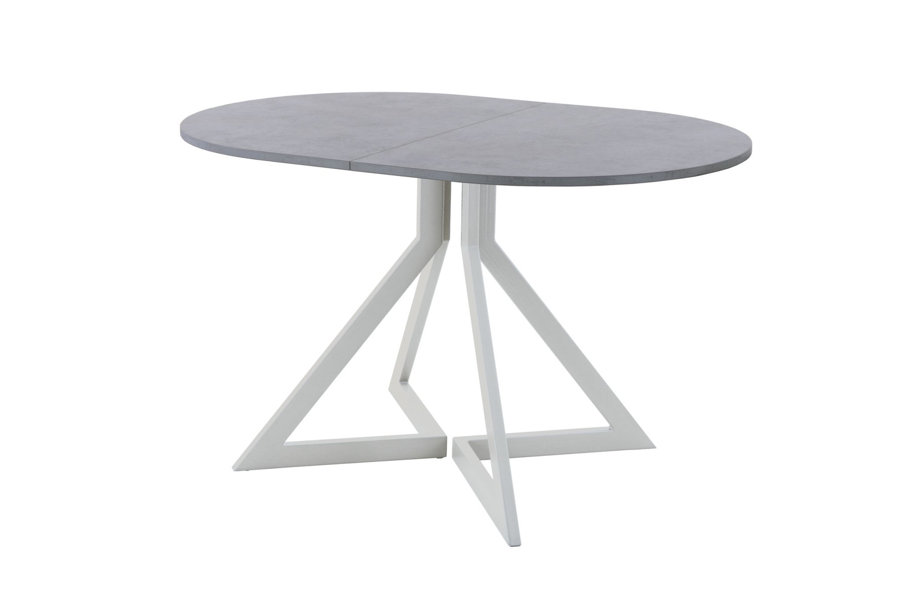 Обеденный стол AMC Elite (серии SLIM) / E20(1200) D3 (серебро/Бетон Чикаго светло-серый)