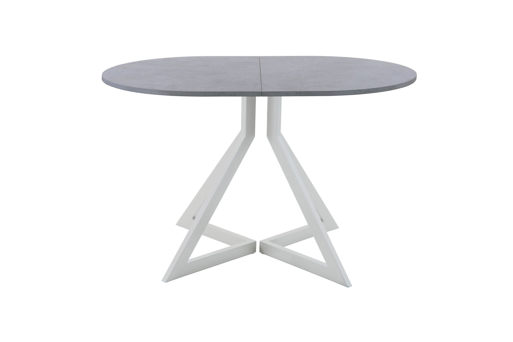 Обеденный стол AMC Elite (серии SLIM) / E20(1200) D3 (серебро/Бетон Чикаго светло-серый)