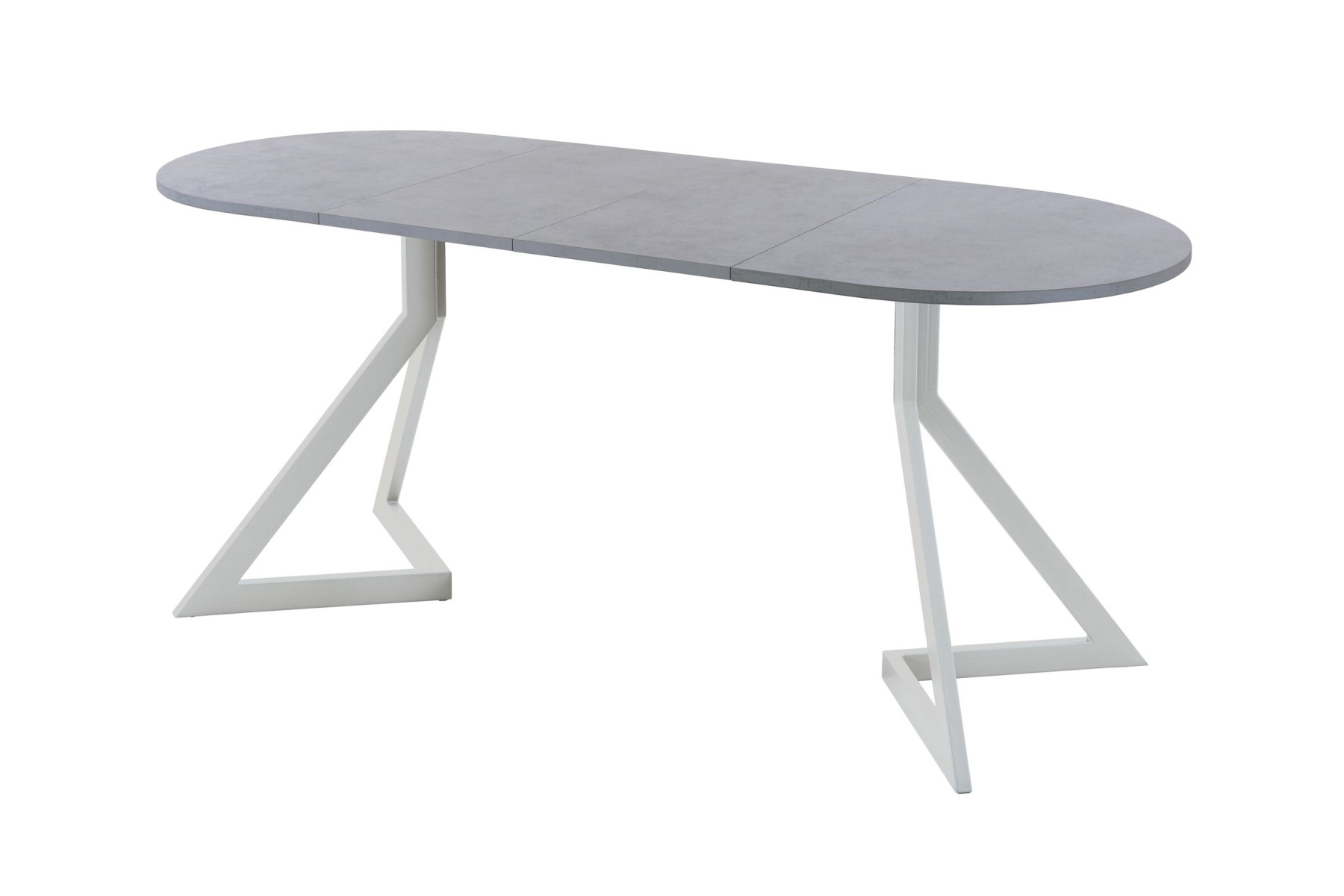 Обеденный стол AMC Elite (серии SLIM) / E20(1200) D3 (серебро/Бетон Чикаго светло-серый)