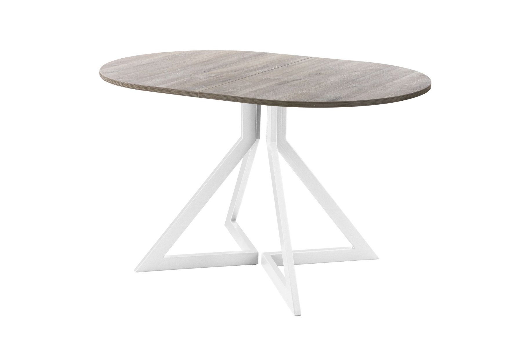 Обеденный стол AMC Elite (серии SLIM) / E20(1100) D3 (белый/Дуб Уайт-Ривер песочно-бежевый)