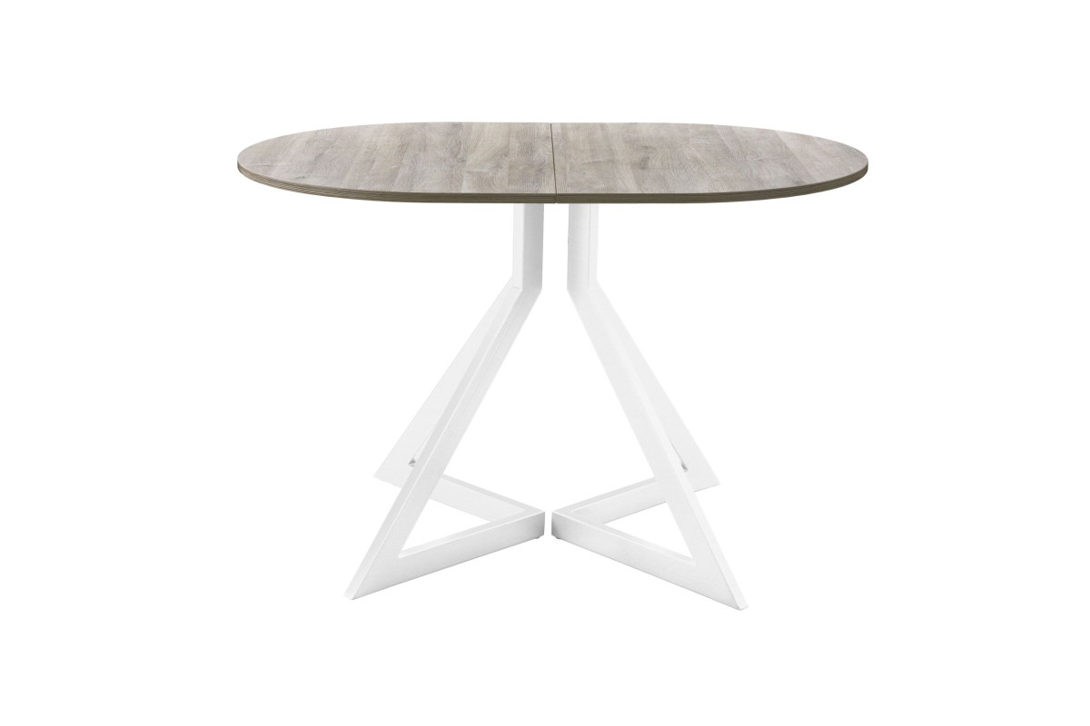 Обеденный стол AMC Elite (серии SLIM) / E20(1200) D3 (белый/Дуб Уайт-Ривер песочно-бежевый)