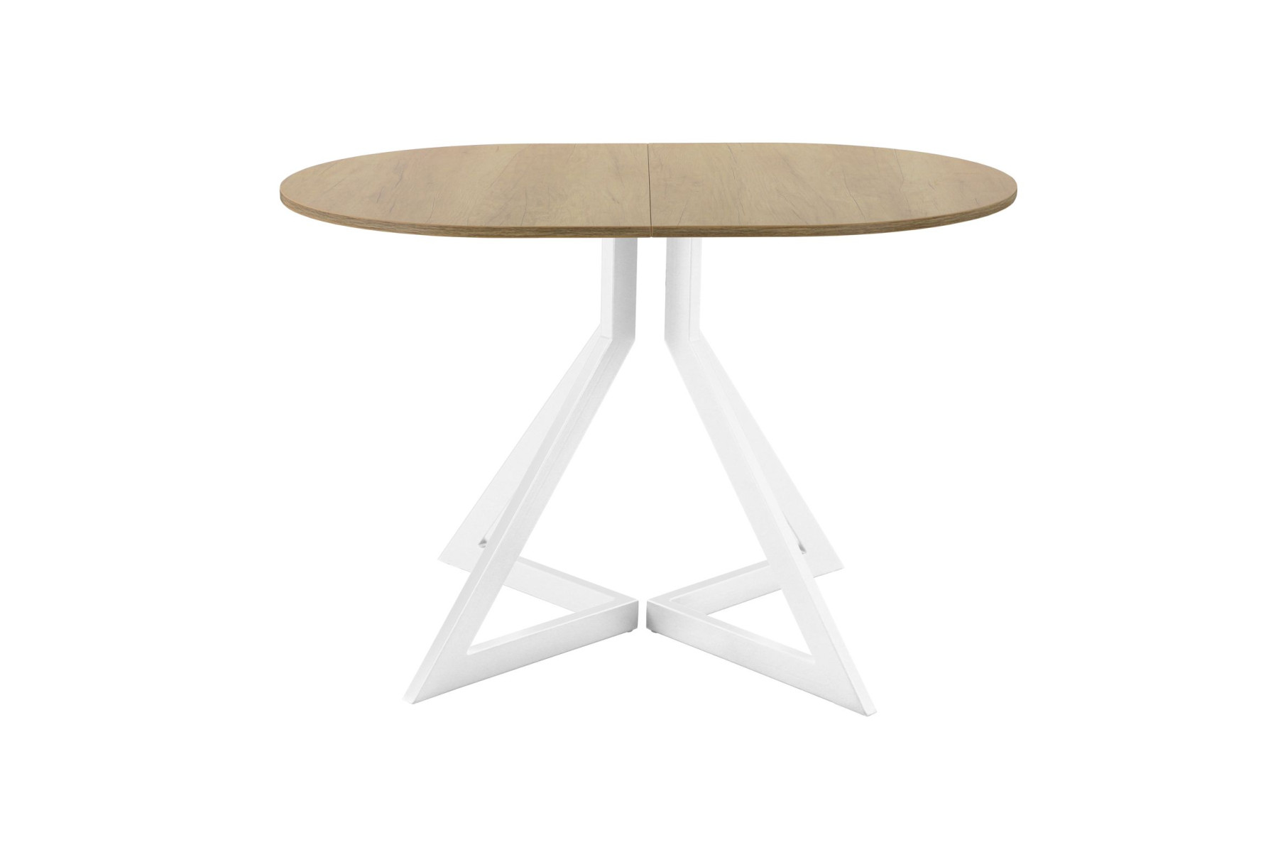 Обеденный стол AMC Elite (серии SLIM) / E20(1200) D3 (белый/Дуб Небраска Натуральный)