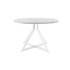 Обеденный стол AMC Elite (серии SLIM) / E20(1100) D3 (белый/Мрамор Кристалл)