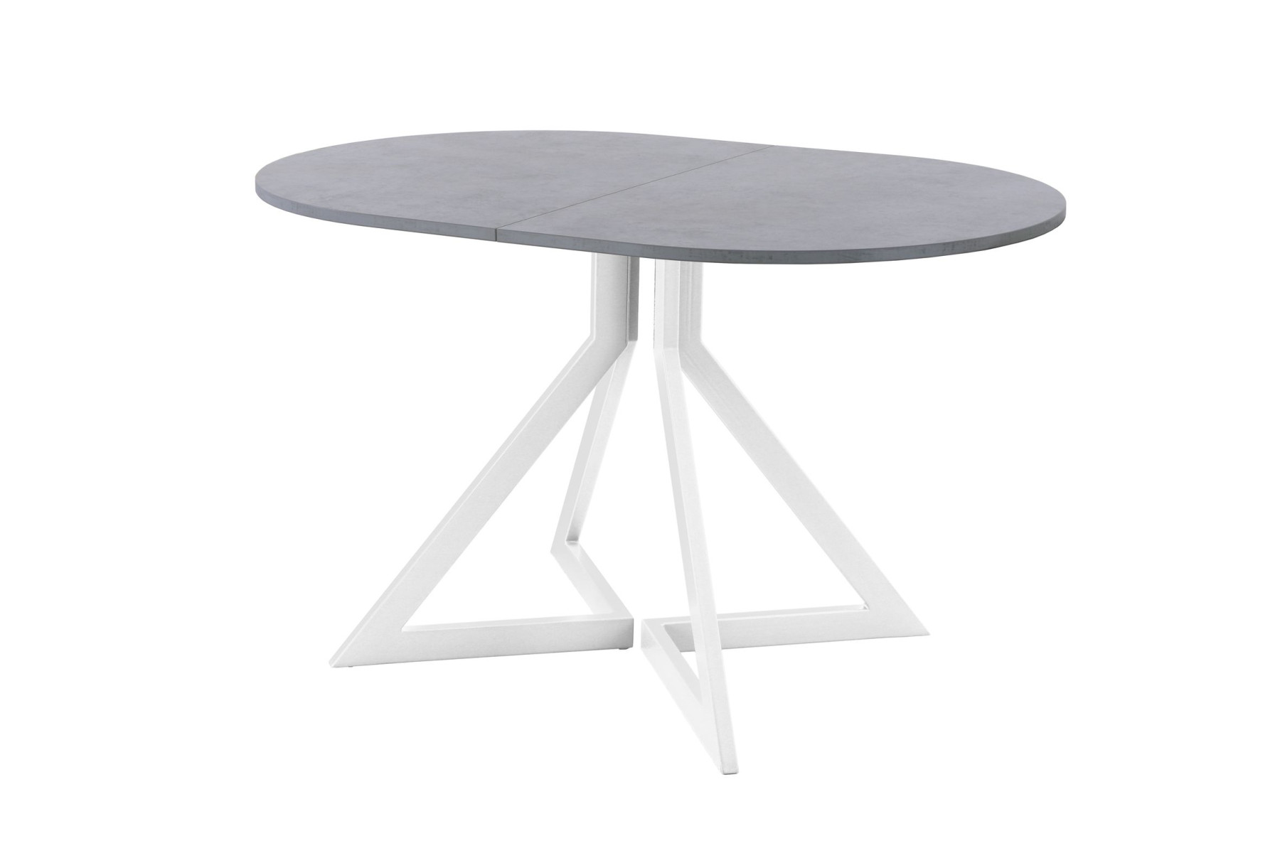 Обеденный стол AMC Elite (серии SLIM) / E20(1100) D3 (белый/Бетон Чикаго светло-серый)