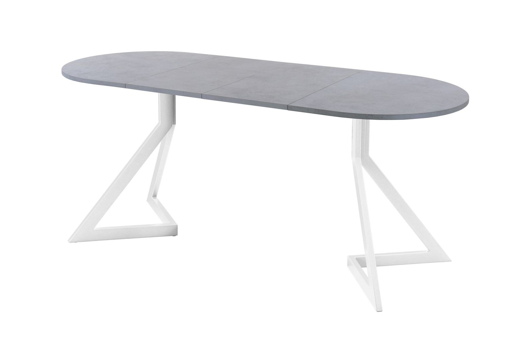 Обеденный стол AMC Elite (серии SLIM) / E20(1100) D3 (белый/Бетон Чикаго светло-серый)
