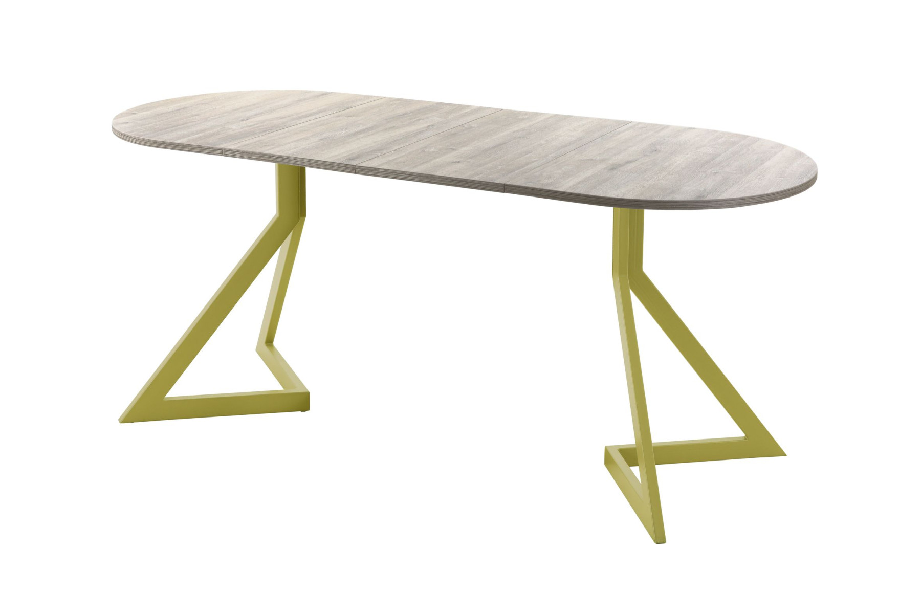 Обеденный стол AMC Elite (серии SLIM) / E20(1100) D3 (золото/Дуб Уайт-Ривер песочно-бежевый)