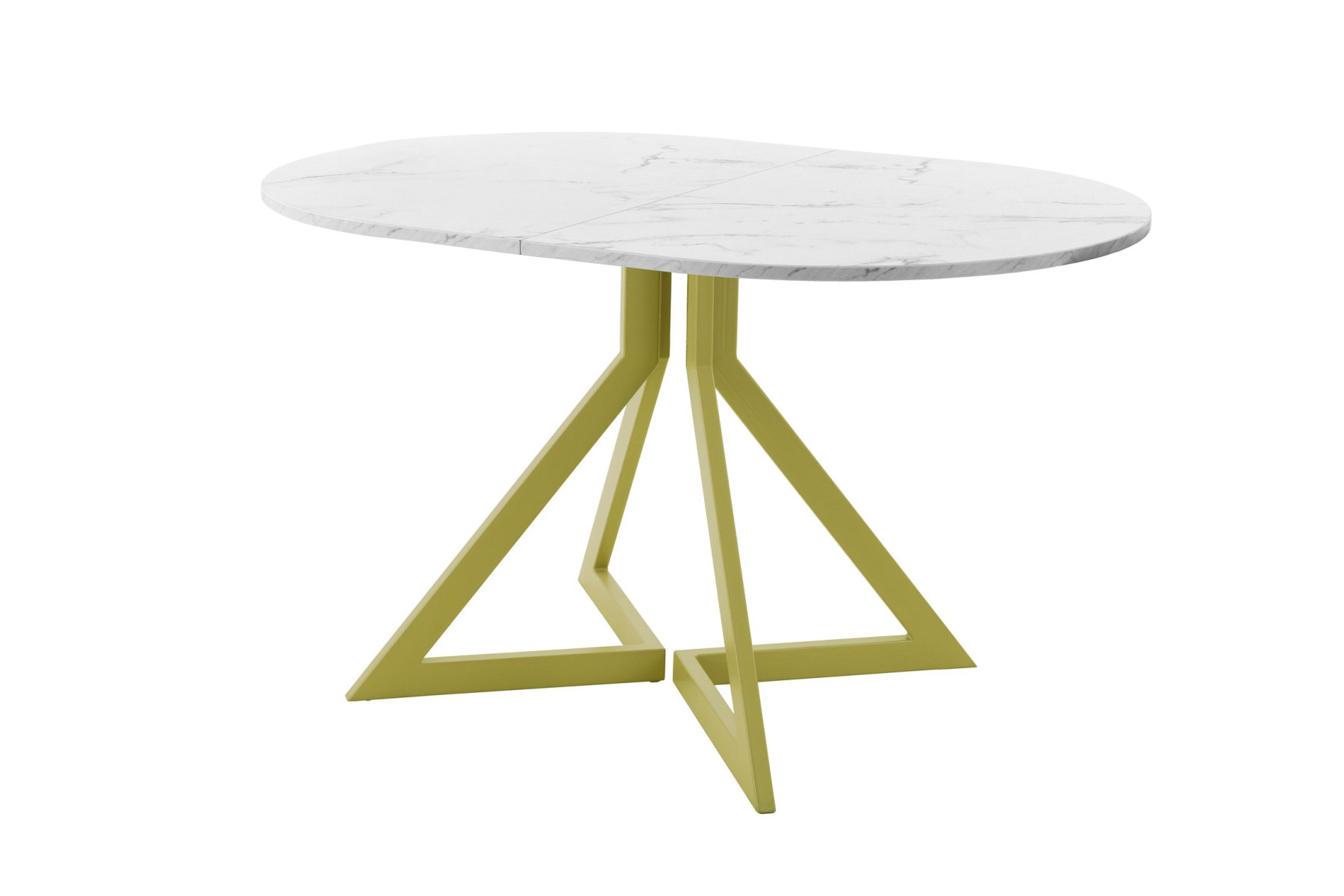 Обеденный стол AMC Elite (серии SLIM) / E20(1100) D3 (золото/Мрамор Кристалл)