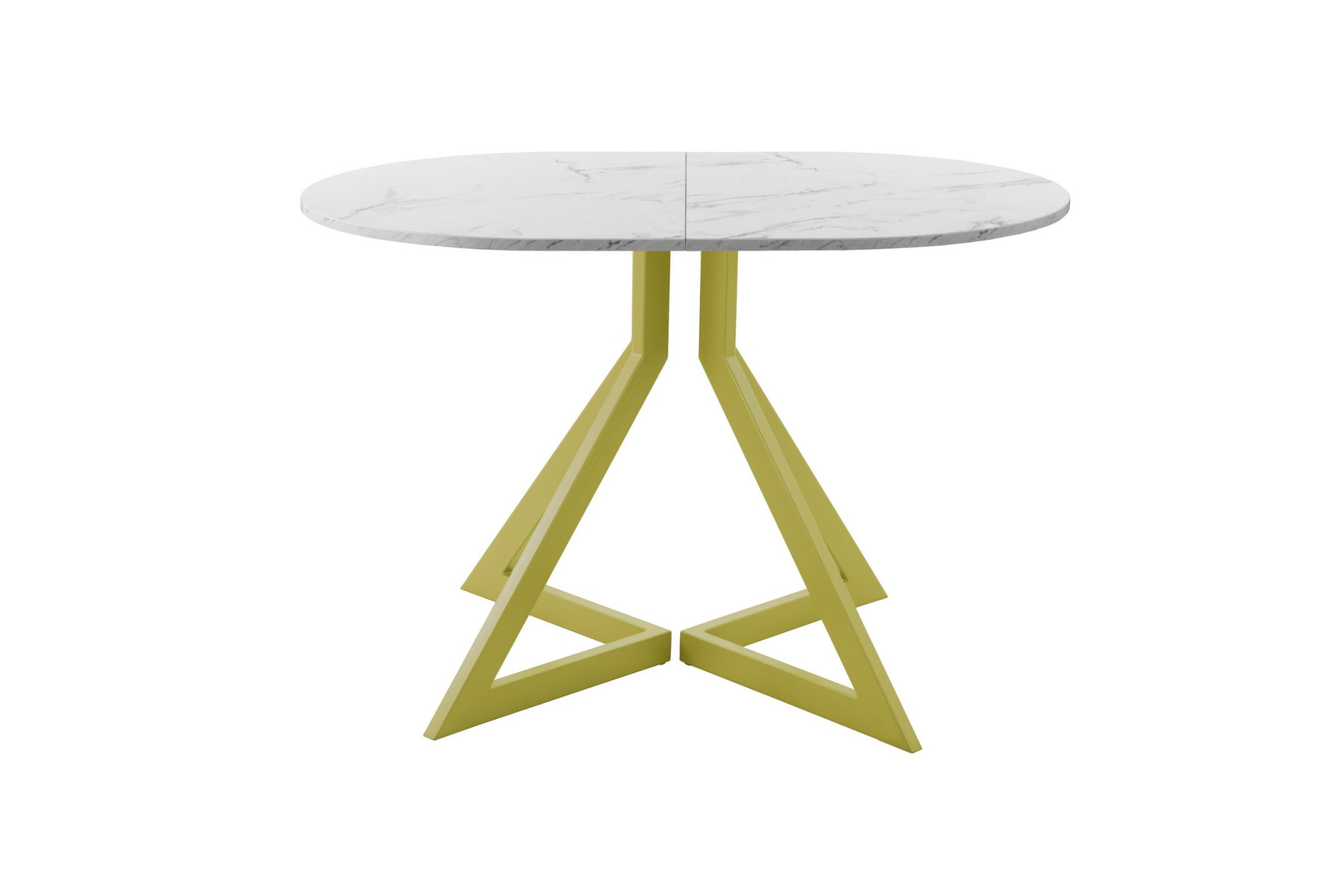 Обеденный стол AMC Elite (серии SLIM) / E20(1100) D3 (золото/Мрамор Кристалл)