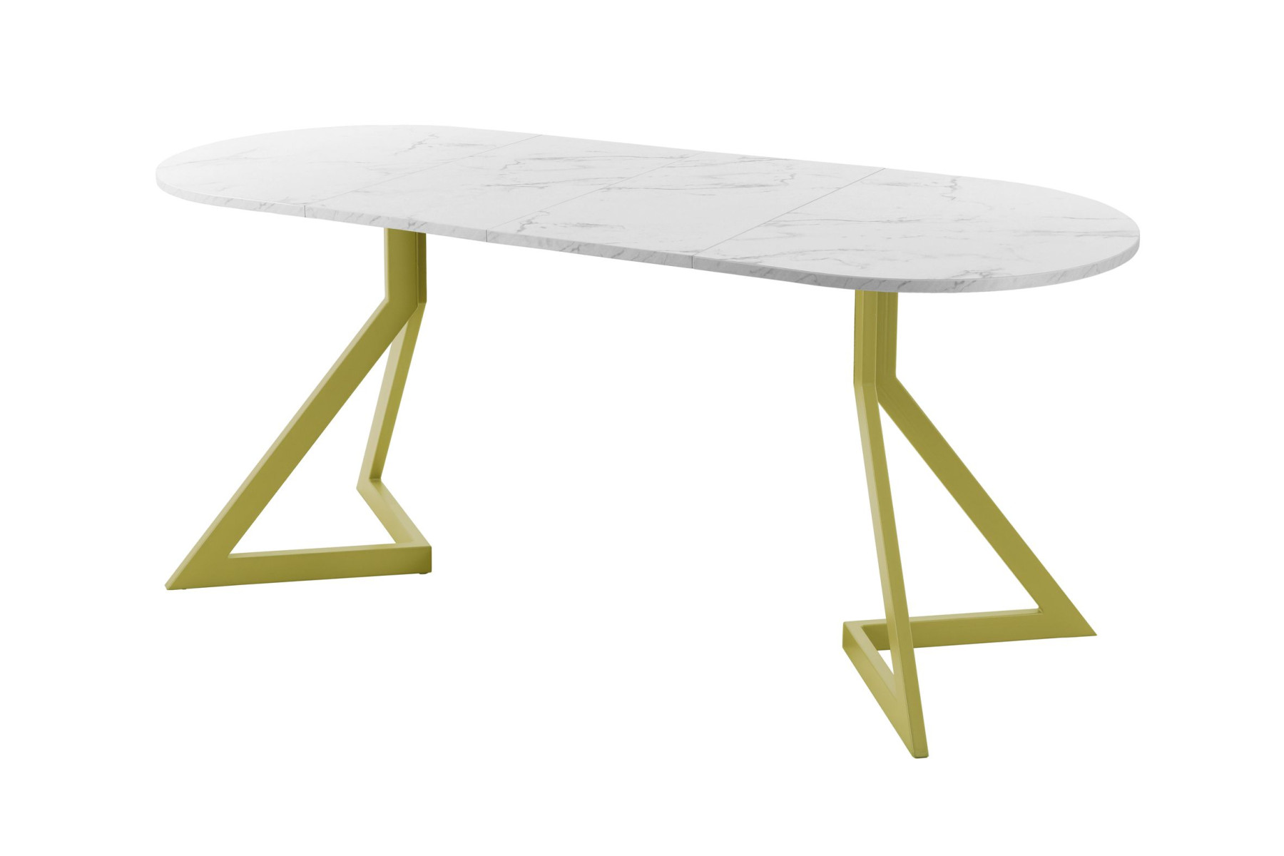 Обеденный стол AMC Elite (серии SLIM) / E20(1100) D3 (золото/Мрамор Кристалл)