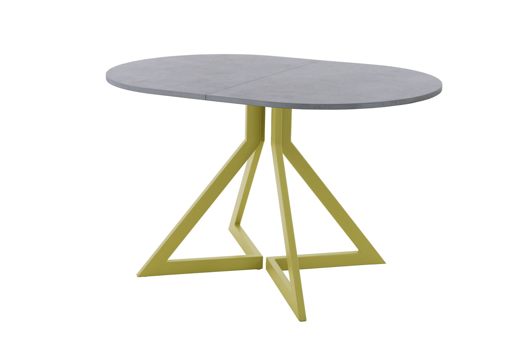 Обеденный стол AMC Elite (серии SLIM) / E20(1100) D3 (золото/Бетон Чикаго светло-серый)