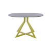 Обеденный стол AMC Elite (серии SLIM) / E20(1100) D3 (золото/Бетон Чикаго светло-серый)