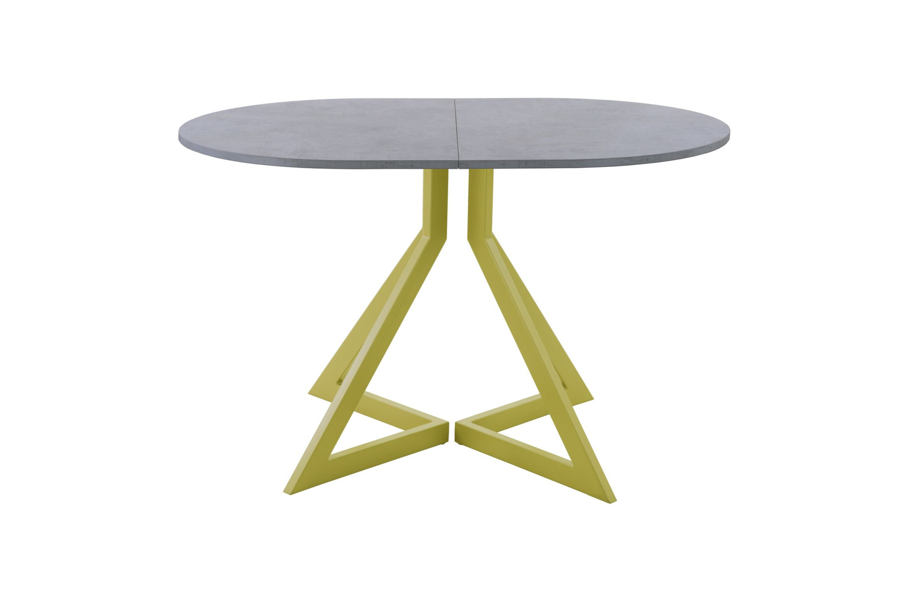 Обеденный стол AMC Elite (серии SLIM) / E20(1100) D3 (золото/Бетон Чикаго светло-серый)