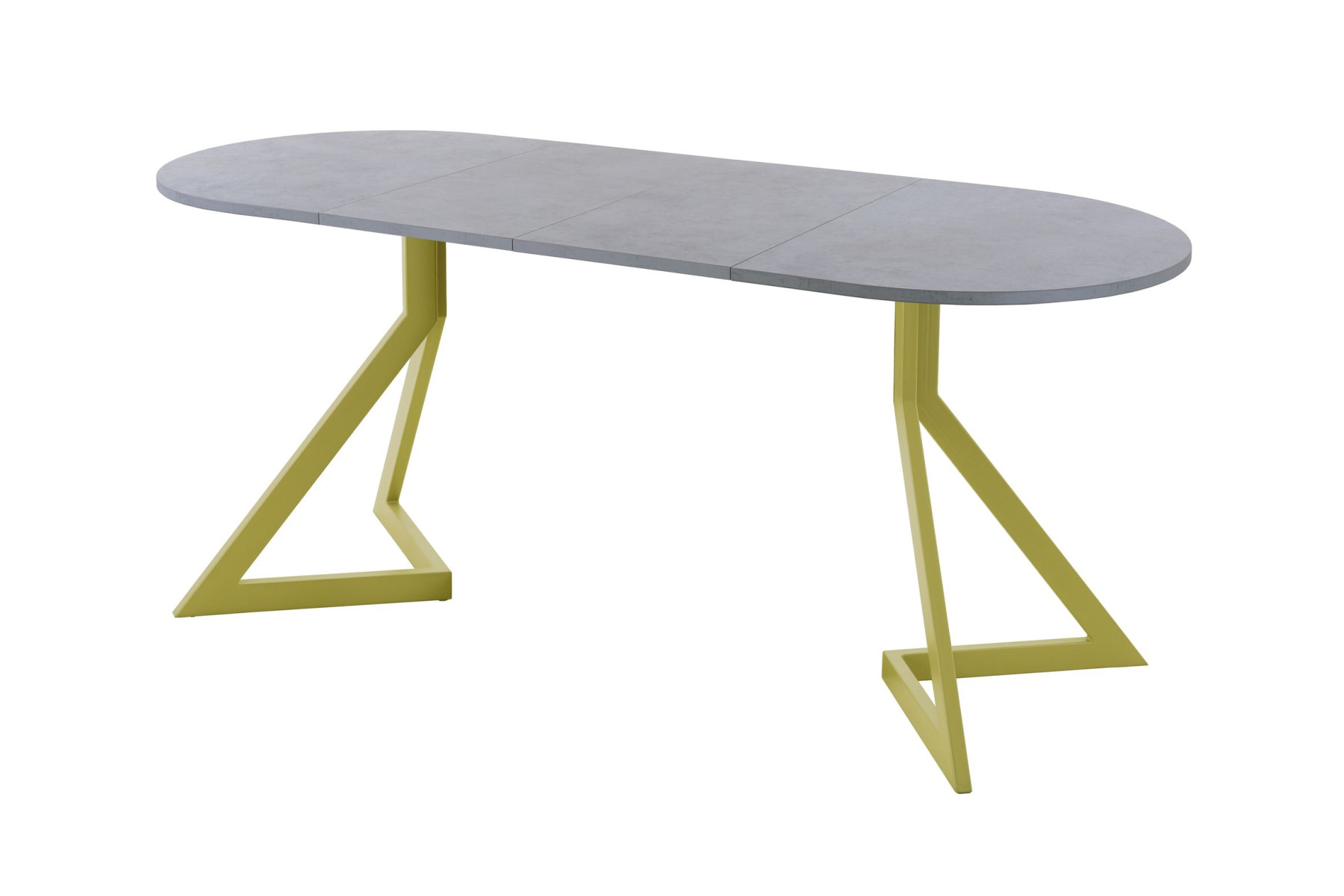 Обеденный стол AMC Elite (серии SLIM) / E20(1100) D3 (золото/Бетон Чикаго светло-серый)