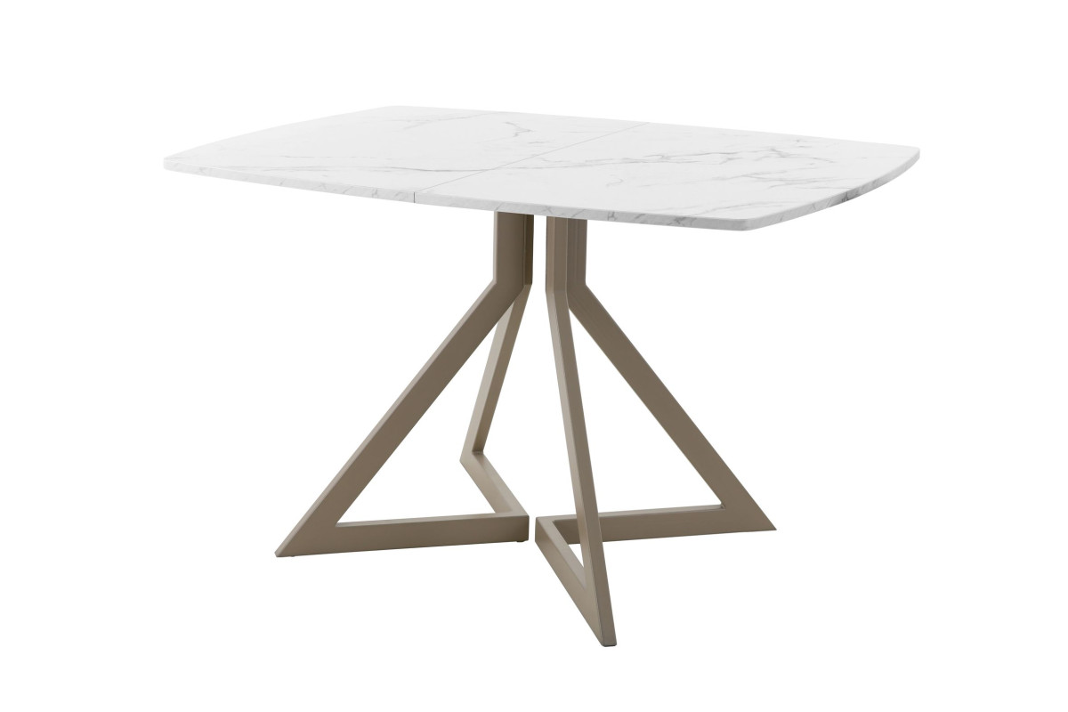Обеденный стол AMC Elite (серии SLIM) / E20(1200) D6 (капучино/Мрамор Кристалл)