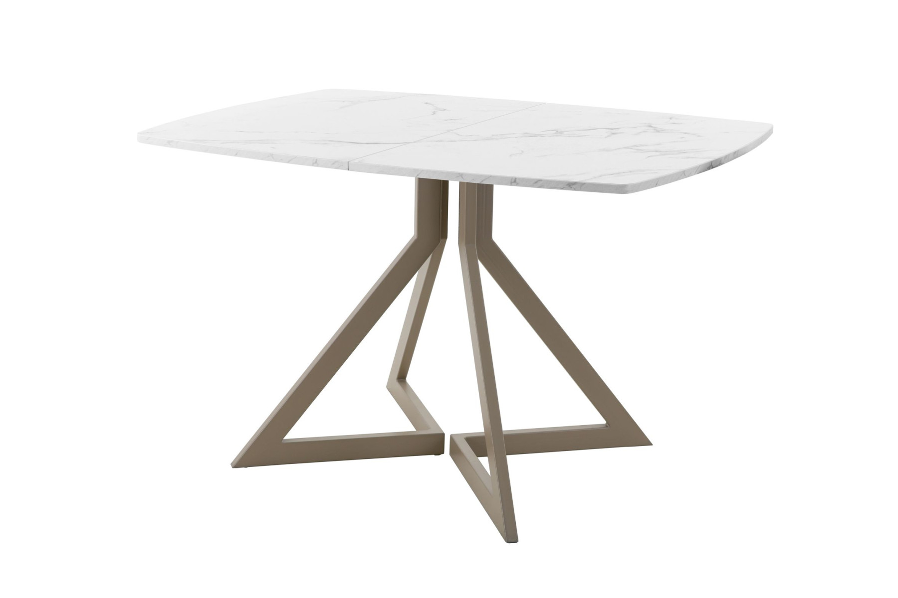 Обеденный стол AMC Elite (серии SLIM) / E20(1200) D6 (капучино/Мрамор Кристалл)