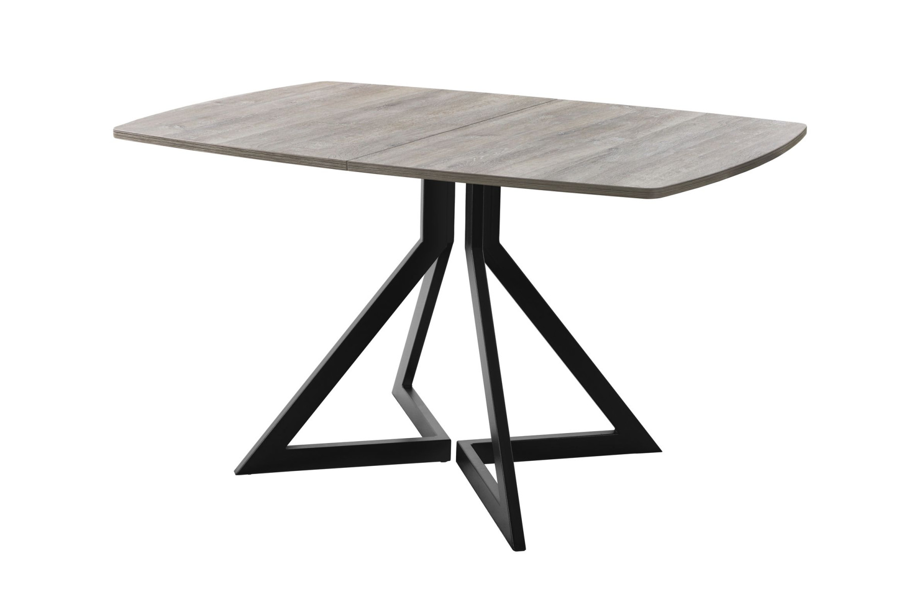 Обеденный стол AMC Elite (серии SLIM) / E20(1200) D6 (черный/Дуб Уайт-Ривер песочно-бежевый)